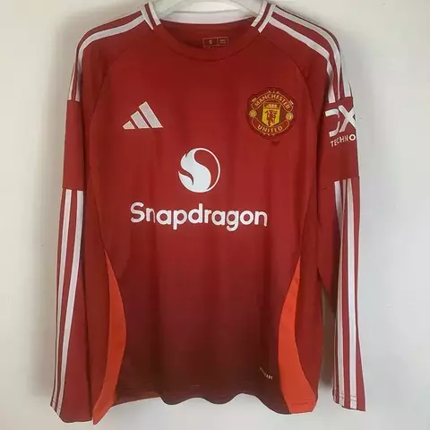 CAMISETA TITULAR MANCHESTER UNITED 24/25 MANGA LARGA