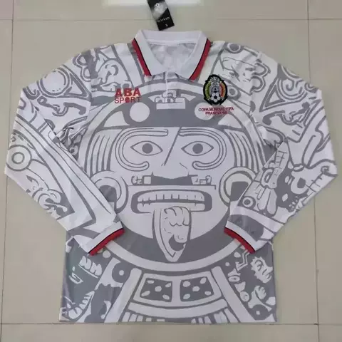 CAMISETA SUPLENTE MEXICO 1998 MANGA LARGA