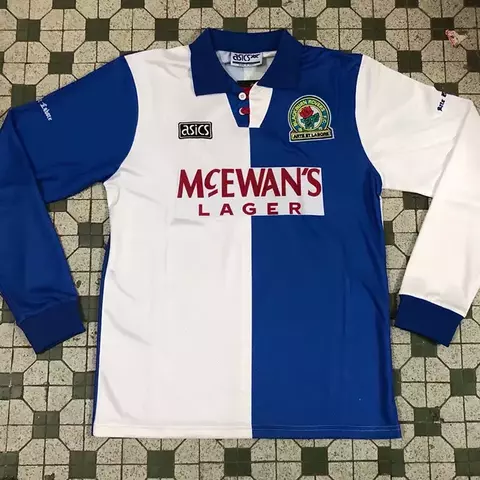 CAMISETA TITULAR BLACKBURN 1994-95 MANGA LARGA