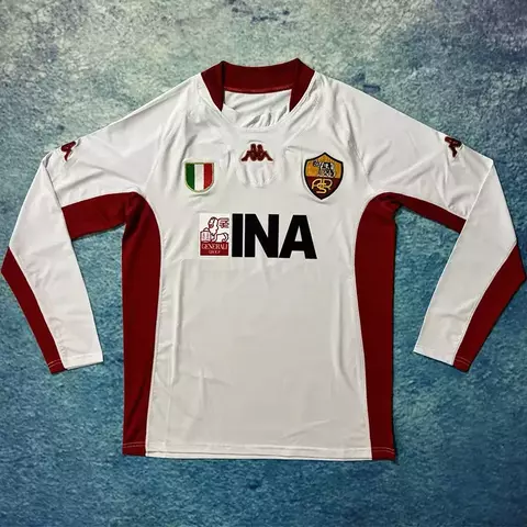 CAMISETA SUPLENTE ROMA 2001/02 MANGA LARGA - comprar online