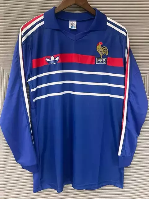CAMISETA TITULAR FRANCIA 1984/86 MANGA LARGA - comprar online