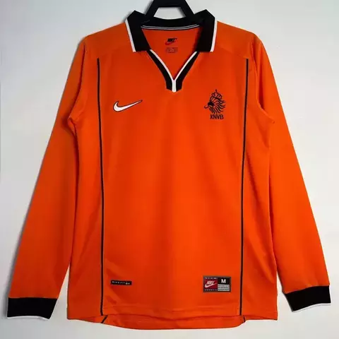 CAMISETA TITULAR HOLANDA 1998 MANGA LARGA - comprar online