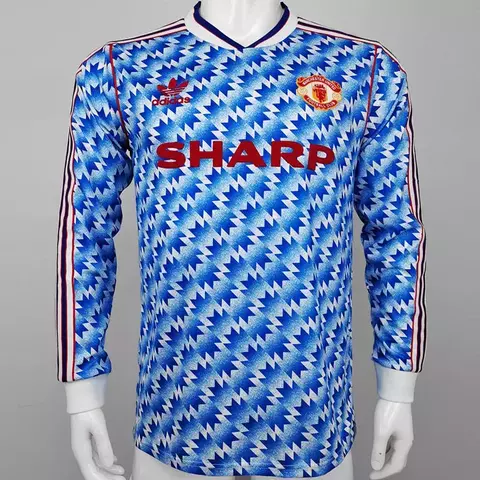 CAMISETA SUPLENTE MANCHESTER UNITED 1991-92 MANGA LARGA