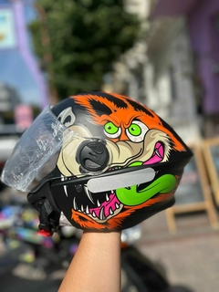 Casco coyote negro matte