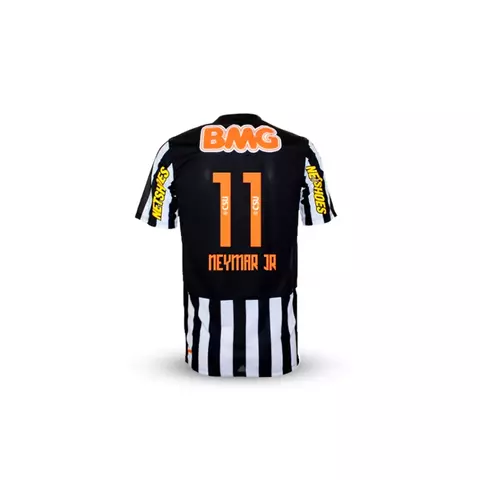 Camisa Neymar Jr - 11 Camisa Santos 2012 Edição Limitada Masculina - Preto e Branco