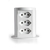 Torre Tomada Slim 3 Tomadas Elétricas 10a Nacional - Branco - comprar online