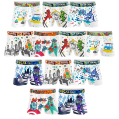 Pack X12 Boxer Plus con Elástico Afelpado Juvenil Estampado