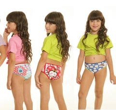 Pack X12 Bombacha Juvenil Doble Estampa Frente y Tras