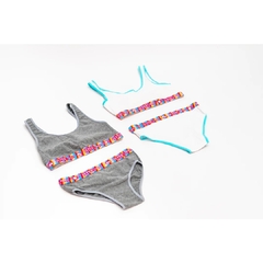 Pack X12 Conjunto Juvenil c/elástico sublimado Liso