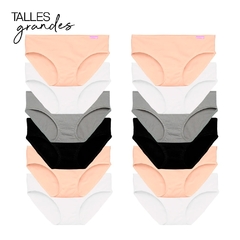 Pack X12 Bombacha Plus Size Luxury