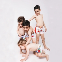 Pack X12 Boxer Niño Plus con Elástico Afelpado Estampado - comprar online