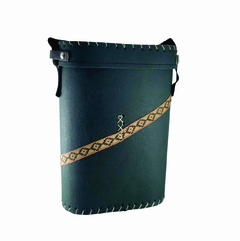 Porta Termo Simil Cuero Con Tapa Y Correa - comprar online