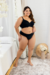 CONJUNTO LINGERIE PRETO PLUS SIZE - comprar online