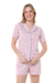 PIJAMA FEMININO ALFAIATARIA ESTAMPADO CORAÇÕES - VERÃO