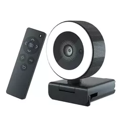 Cámara web con enfoque automático, 2K, 30fps, corrección de luz RGB, micrófonos duales, cubierta de privacidad magnetica. - comprar en línea