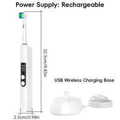 Cepillo de dientes eléctrico de carga inalámbrica inteligente, cepillos recargables de 4 modos, oral B. - Yearning online