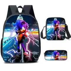 Mochila Sonic para estudiantes de primaria y secundaria, paquete de 3 piezas - Yearning online