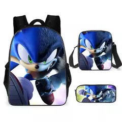 Mochila Sonic para estudiantes de primaria y secundaria, paquete de 3 piezas - comprar en línea