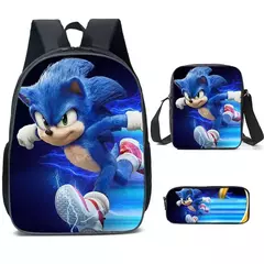 Mochila Sonic para estudiantes de primaria y secundaria, paquete de 3 piezas - comprar en línea