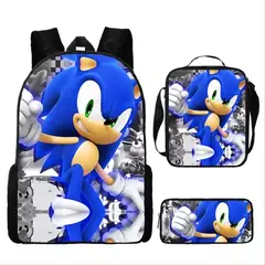 Mochila Sonic para estudiantes de primaria y secundaria, paquete de 3 piezas - comprar en línea