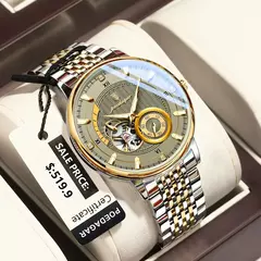 Reloj POEDAGAR de lujo para hombre, Tourbillon hueco luminoso, Reloj de pulsera automatico. en internet