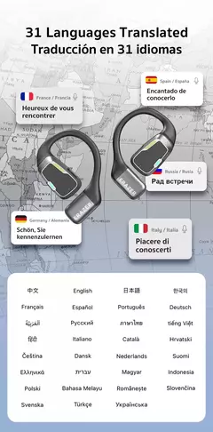[AI auricular] traductor Erazer XP6 auriculares Bluetooth dormir ASMR, ecualizador aplicacion AI inalambricos viaje de oficina - tienda en línea