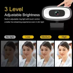Cámara web Mini 4K USB ordenador 2K Webcam Full HD 1080P Web para pc portatiles y de transmision en vivo.