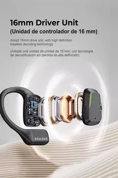 [AI auricular] traductor Erazer XP6 auriculares Bluetooth dormir ASMR, ecualizador aplicacion AI inalambricos viaje de oficina - comprar en línea