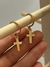Par de Aros "Cruz colgante". - comprar online