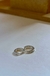 Par de Aros " Italiano Blanco"
