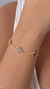 Pulseira três trevos marrom - comprar online