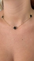 Choker 3 trevos preto - comprar online