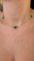 Choker 3 trevos verde - comprar online