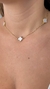 Choker 3 trevos branco