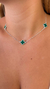 Choker 3 trevos verde - comprar online