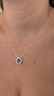 Colar com pingente gota zircônia verde - comprar online