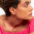 Brinco Ear Cuff com Cristais Rosa