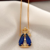 Colar Nossa Senhora Cristal Azul Safira na Veneziana - comprar online