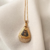 Colar Veneziana com Pingente Gota Micro cravejado Nossa Senhora Aparecida Azul - comprar online