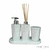 Conjunto banheiro Brancolitte 4 peças - Pote com tampa - Ateliê Gabriela Rosa