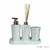 Conjunto banheiro Brancolitte 4 peças - Pote com tampa - loja online