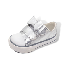 ZAPATILLAS ALMA DE ECOCUERO CON ABROJO Y APLIQUE DE MOÑO (99XN397)