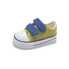 ZAPATILLA NERO CON ABROJO. GABARDINA COMBINADA (21 AL 26) (99ZN413) - comprar online