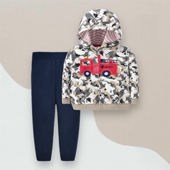 CONJUNTO PANTALON + CARDIGAN RUSTICO (6261)