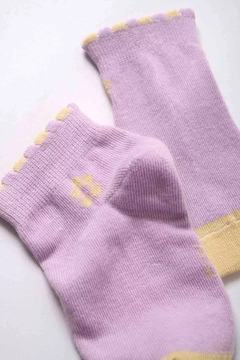 SOQUETES FLOR (talle 4 al 10) (V2512121) - comprar online