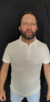 Camisa Gola Polo Zíper Bege com lapela Radar - comprar online