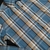 Camisa Xadrez manga Longa Azul M e GG
