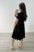 Vestido Midi Viscolycra Rodado (preto) - Senhorita Moda Modesta - Moda Evangélica | Crentes Estilosas