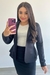 Blazer Feminino Acinturado Neoprene