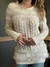 tricot pelucia bege - M